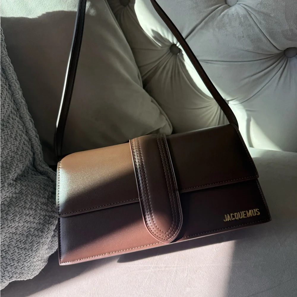 Jacquemus Brown Leather Shoulder Bag - Picture 1 of 5